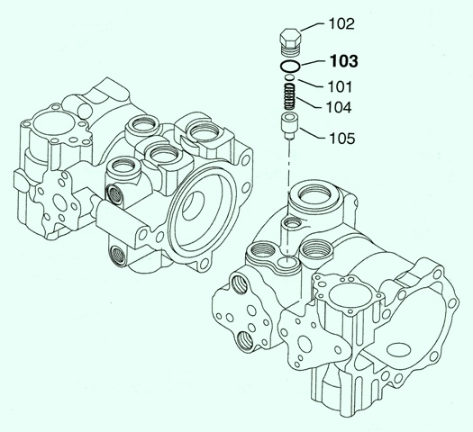 Sundstrand Sauer Danfoss Series M46 Tandem Charge Pressure Relief Settings