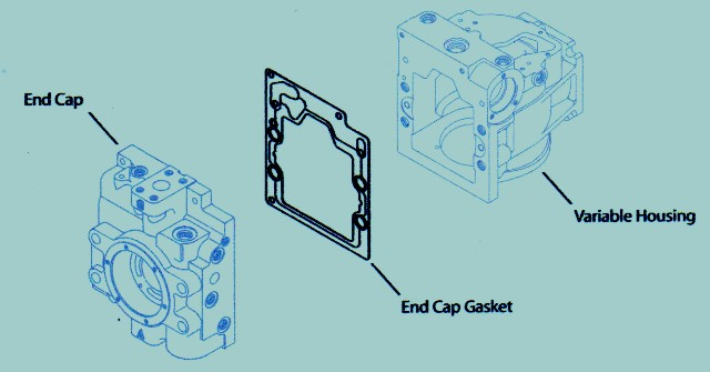 Sundstrand Series 90 55cc End Cap Gasket Change